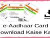 ई आधार कार्ड डाउनलोड कैसे करे ऑनलाइन : E Aadhar Download PDF
