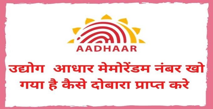 how-to-find-lost-udyog-aadhar-number-online-in-hindi